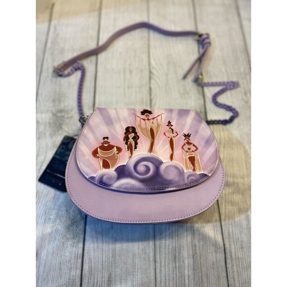 Loungefly Handbags - Loungefly Disney Hercules Muses Clouds Crossbody Bag 2022 Unisex Purple Vacation